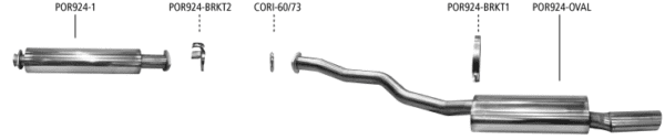 Bastuck Komplettanlage Für Porsche 924 2.0 1976-1985 – Bild 3